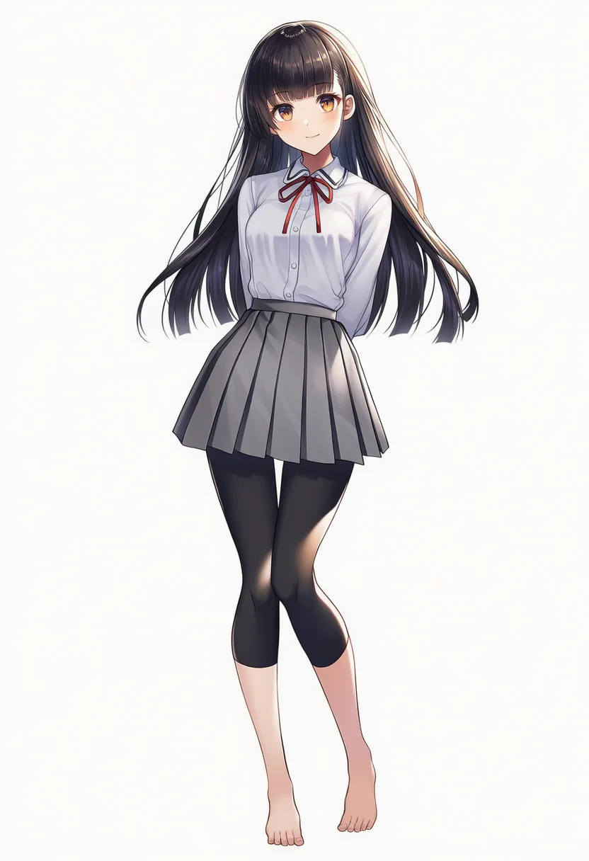 7分丈のレギンスを履いた美少女AIイラスト