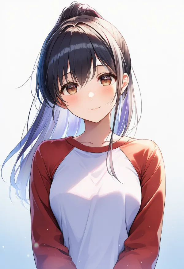 ラグラン袖のAIイラスト|服のプロンプト紹介