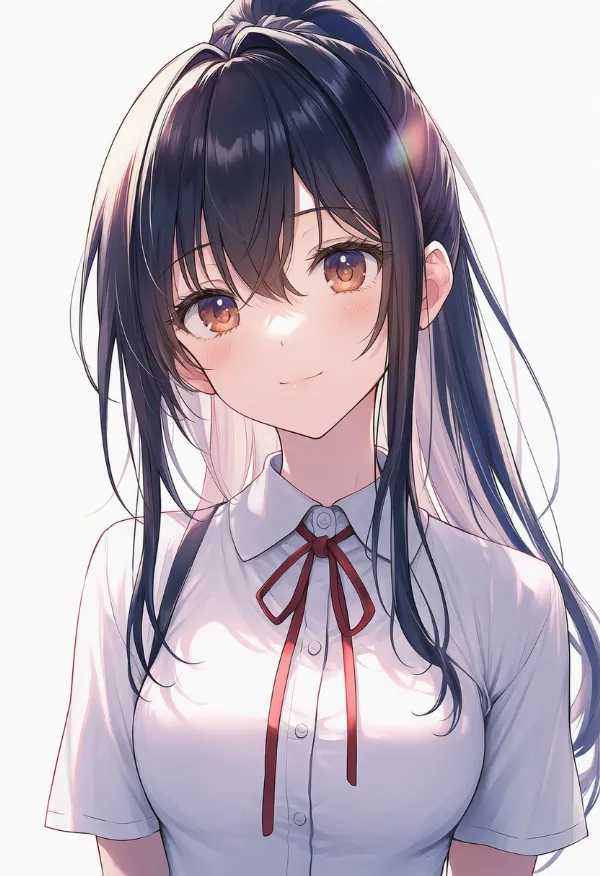 リボンのAIイラスト|服のプロンプト紹介
