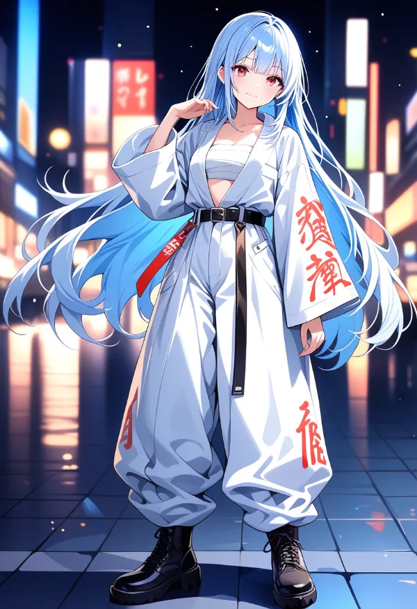 Stable Diffusionで再現した特攻服のAIイラスト作例