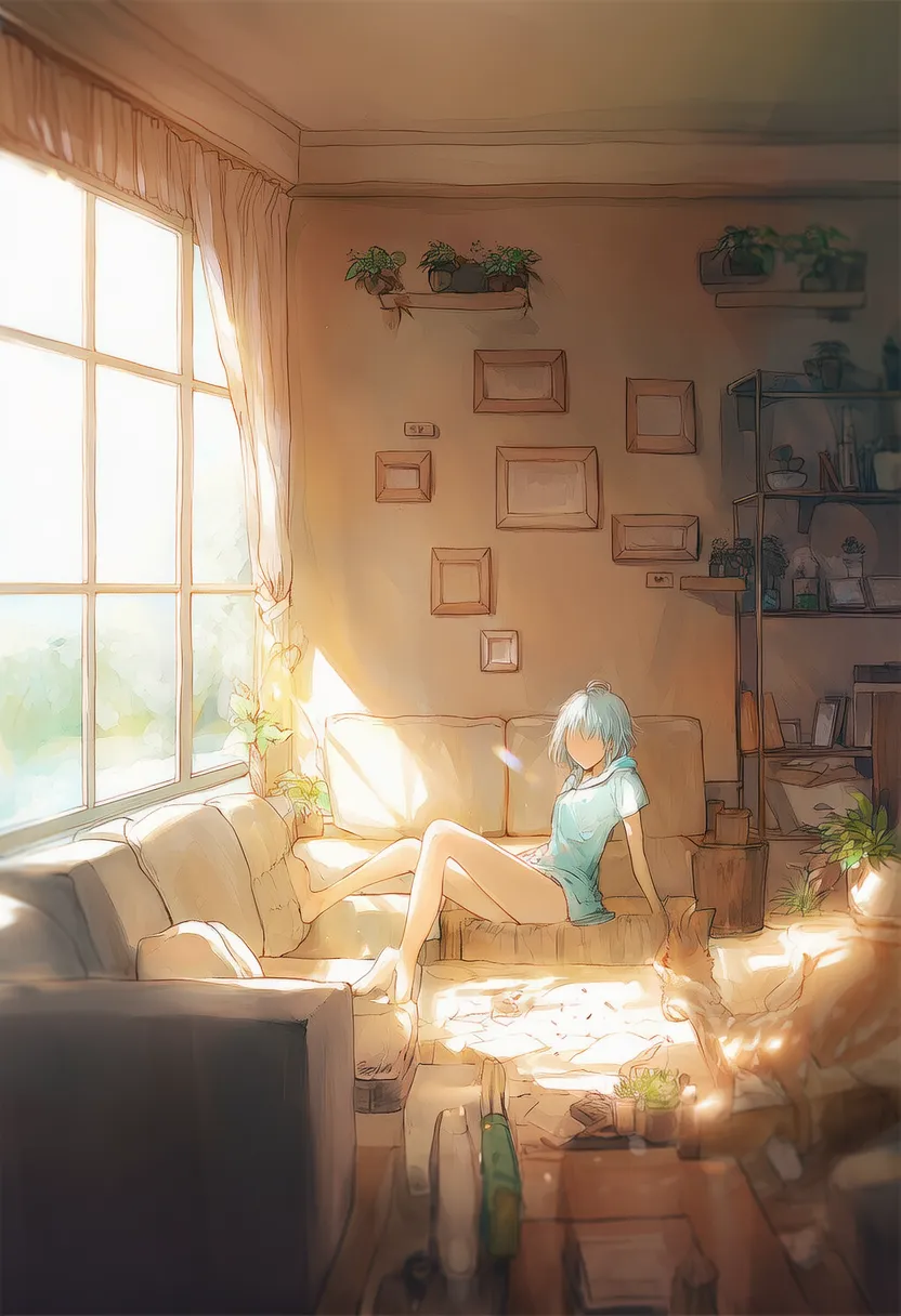 beige tone - 家具の雰囲気を変えるプロンプト紹介AIイラスト