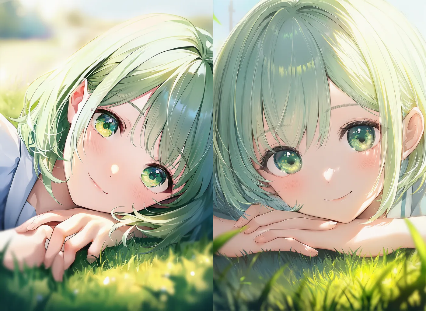 顔パーツのプロンプトを詳細に記述して生成した美少女AIイラストの作例|プロンプト紹介