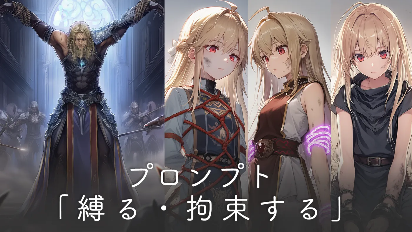 縛る・拘束するプロンプト完全ガイド（部位別・道具別の使い分け）