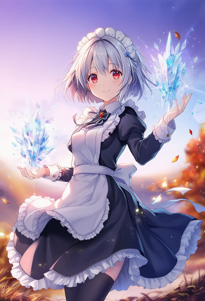 氷属性の魔法を唱えるAI美少女｜プロント紹介