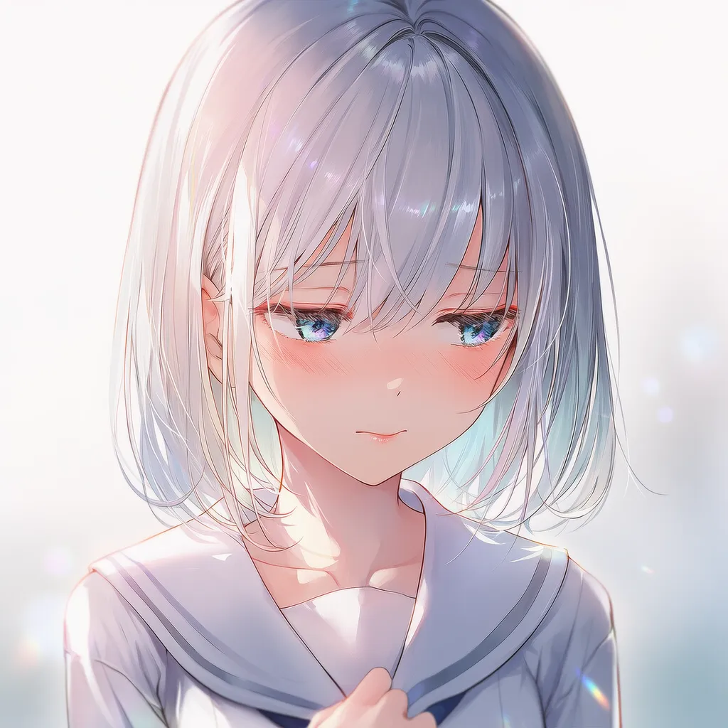 伏し目を再現したAIイラスト|プロンプト紹介