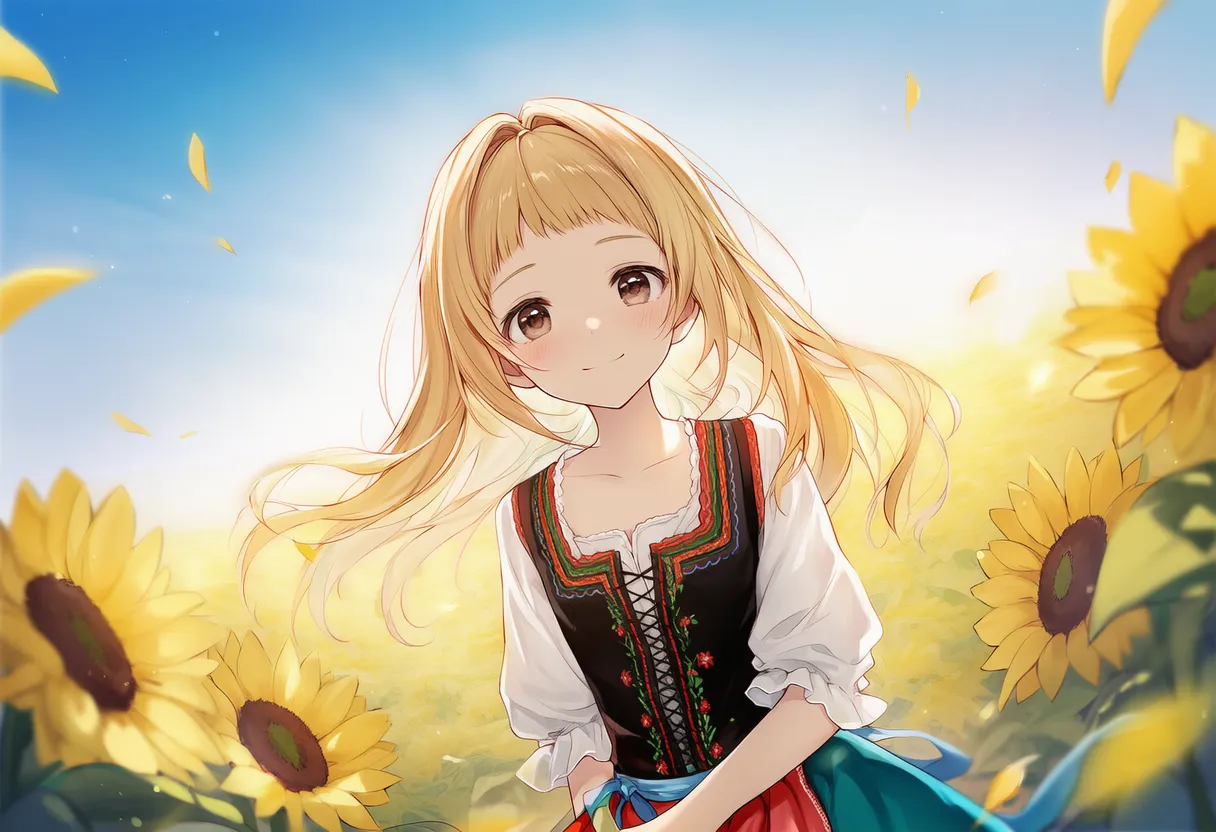 ダッチアングル(斜めアングル)のAIイラスト|カメラアングルプロンプト紹介