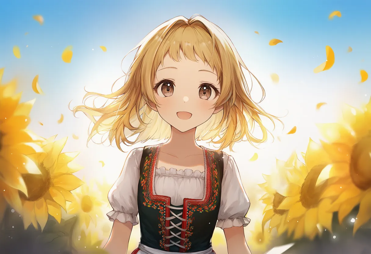 アイレベルの視点のAIイラスト|カメラアングルプロンプト紹介