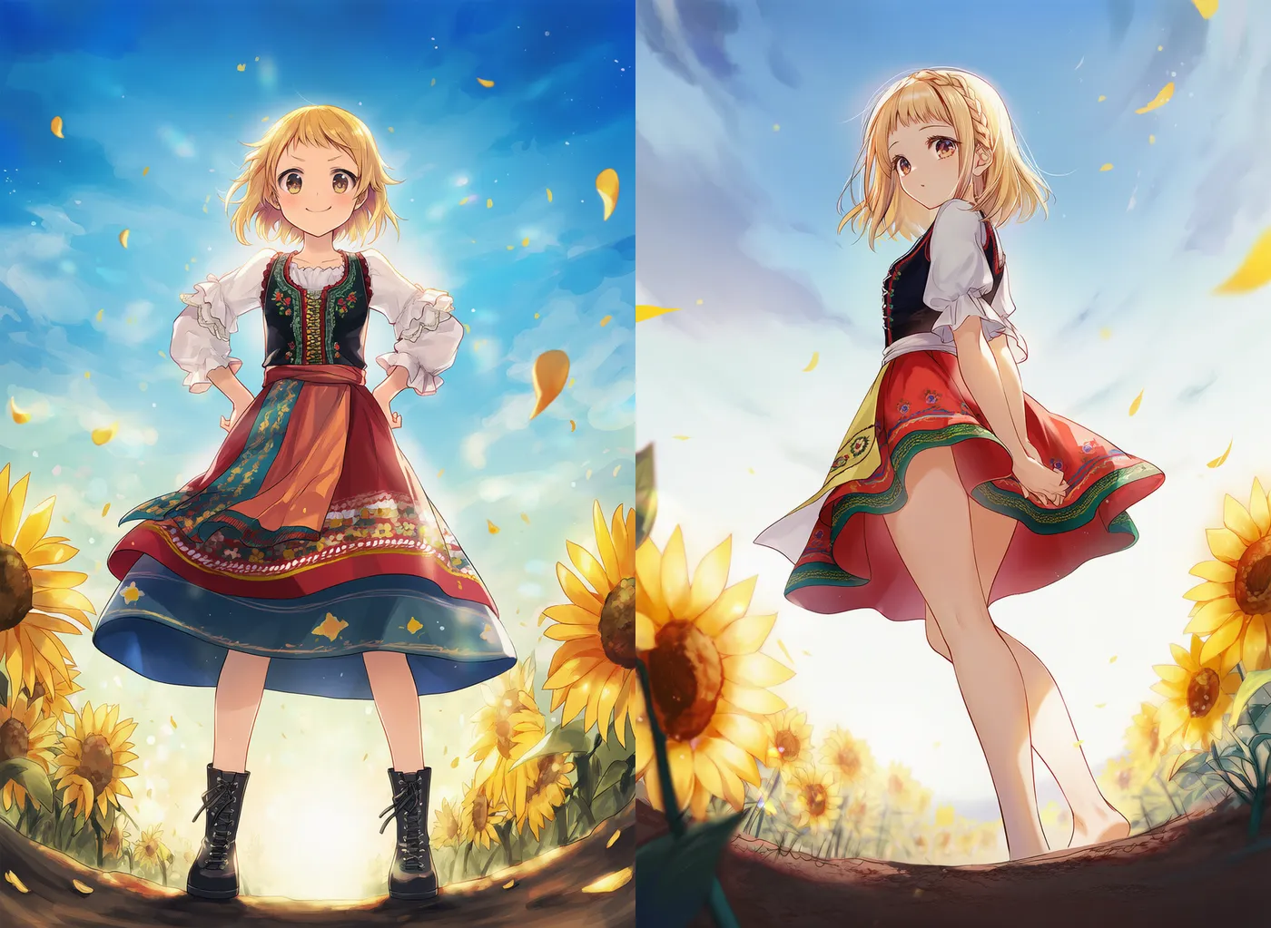 地面すれすれのアングル(極端なローアングル)のプロンプト紹介