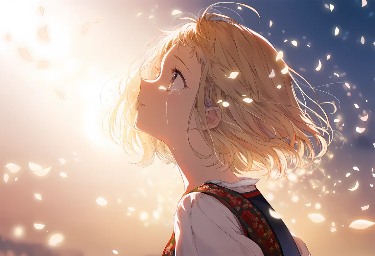 横顔を強調するアングルのプロンプト紹介