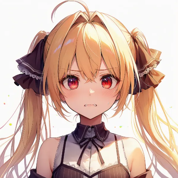 イライラ|表情プロンプト