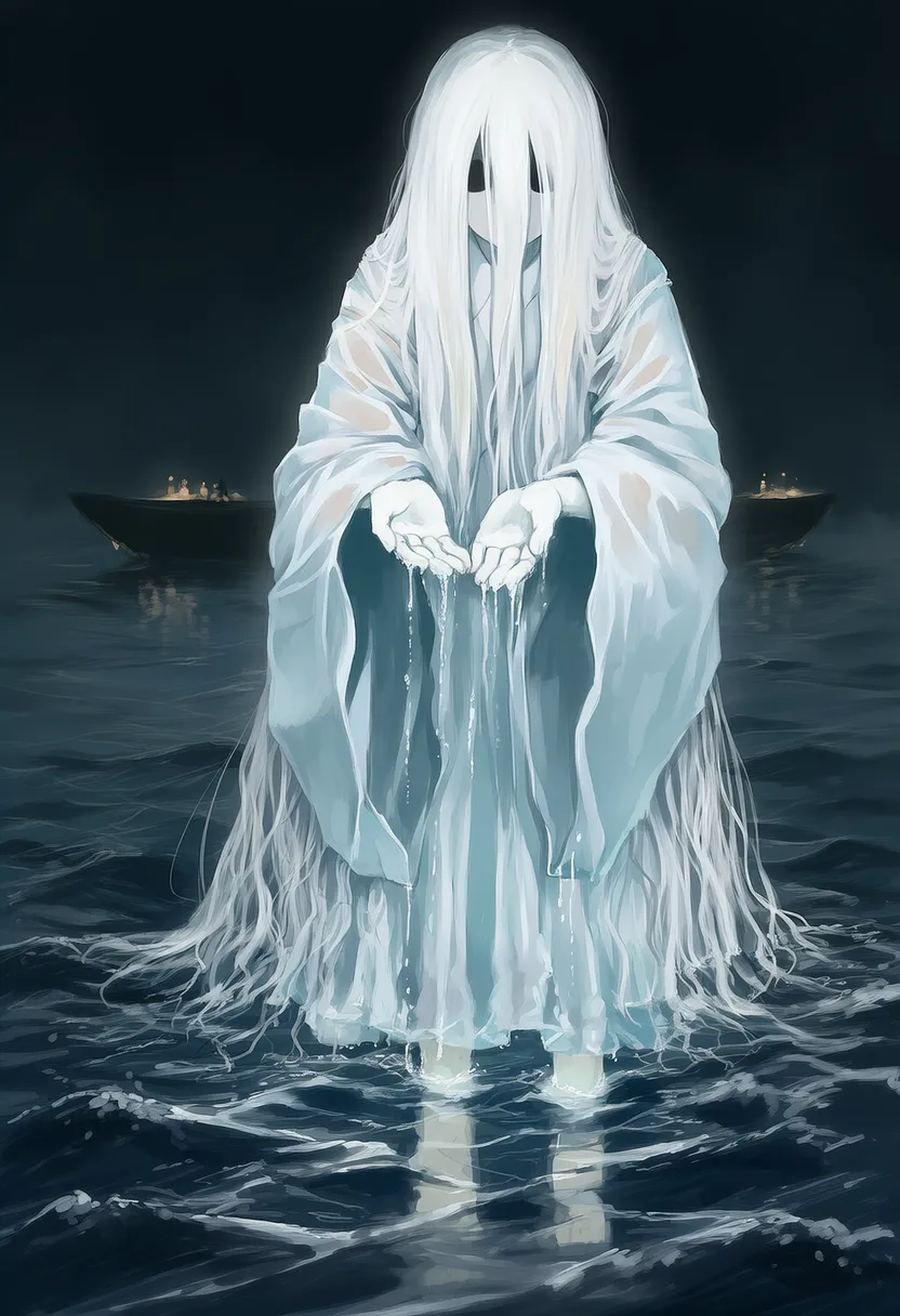 船幽霊(ふなゆうれい)|日本の妖怪プロンプト