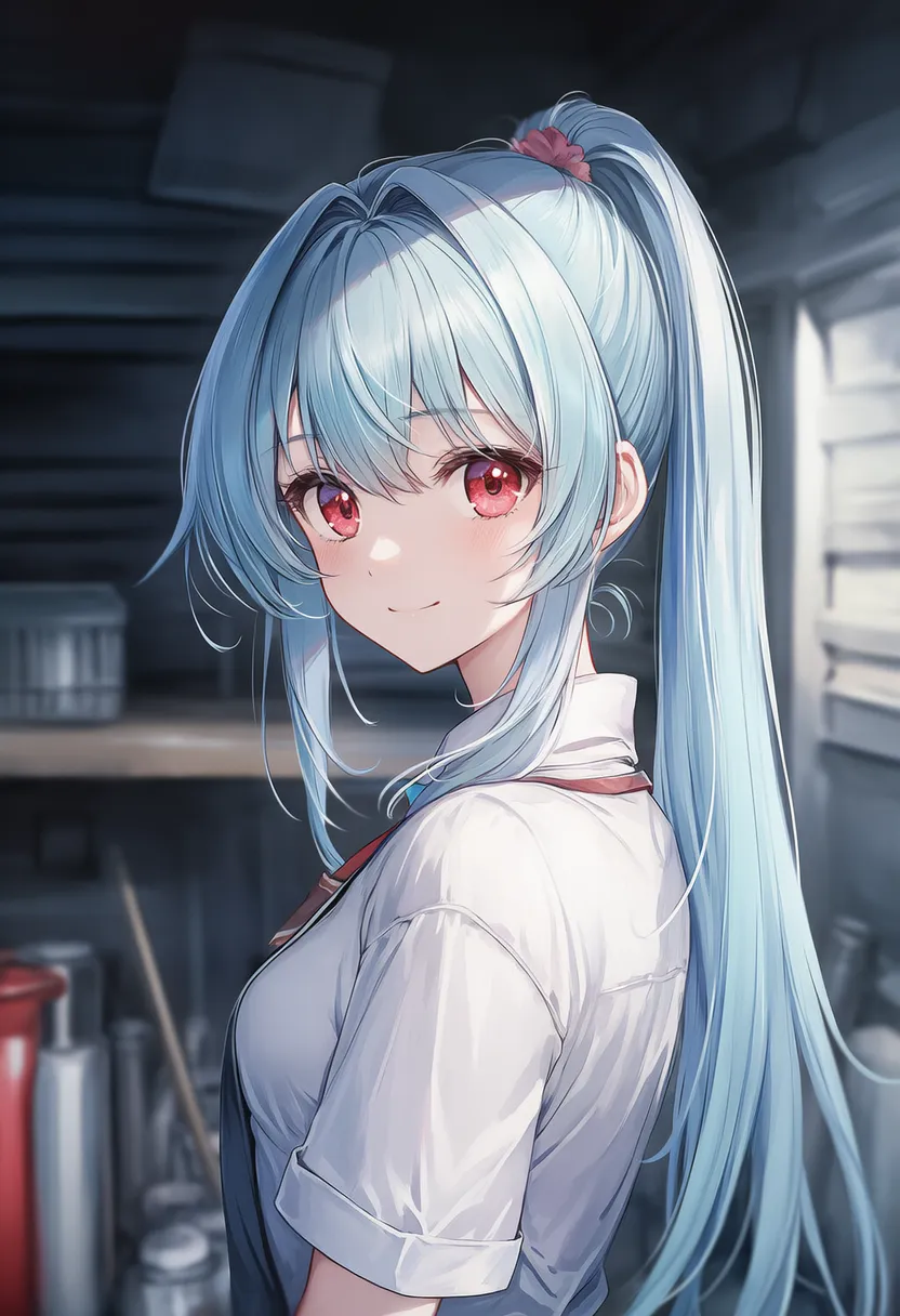 ガレージにある家具のAIイラスト｜プロンプト紹介