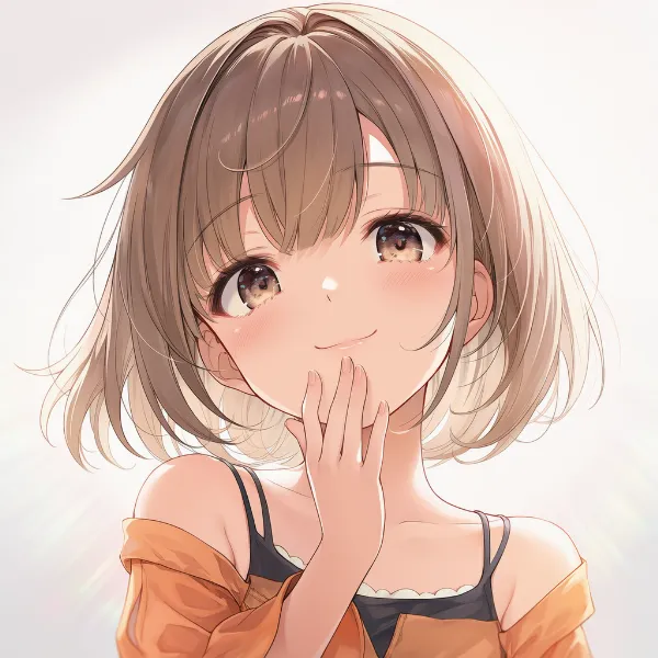 くすくす笑う|表情プロンプト