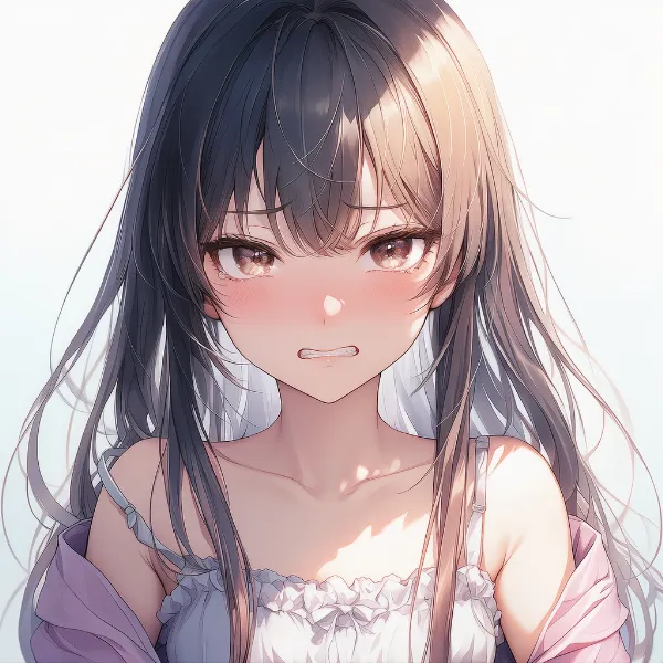 顔をしかめる|表情プロンプト