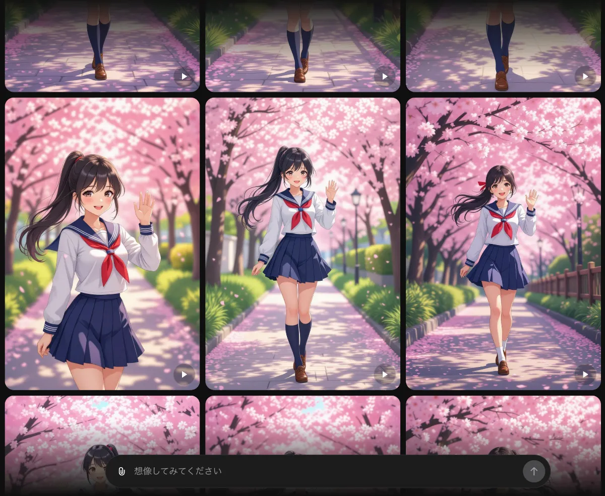 Grok Imagineによる画像生成結果の資料画像-3