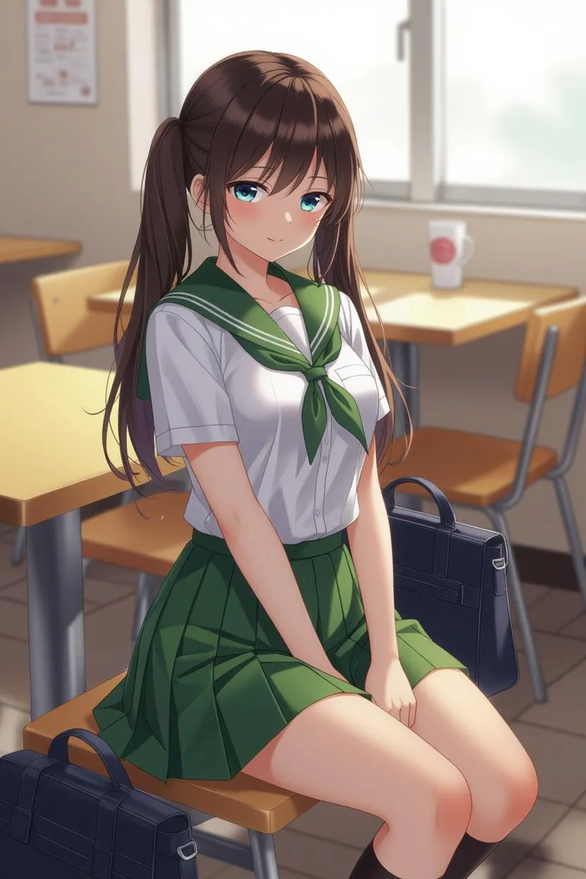 Grok Imagineで生成したAI美女のイラストの作例-1