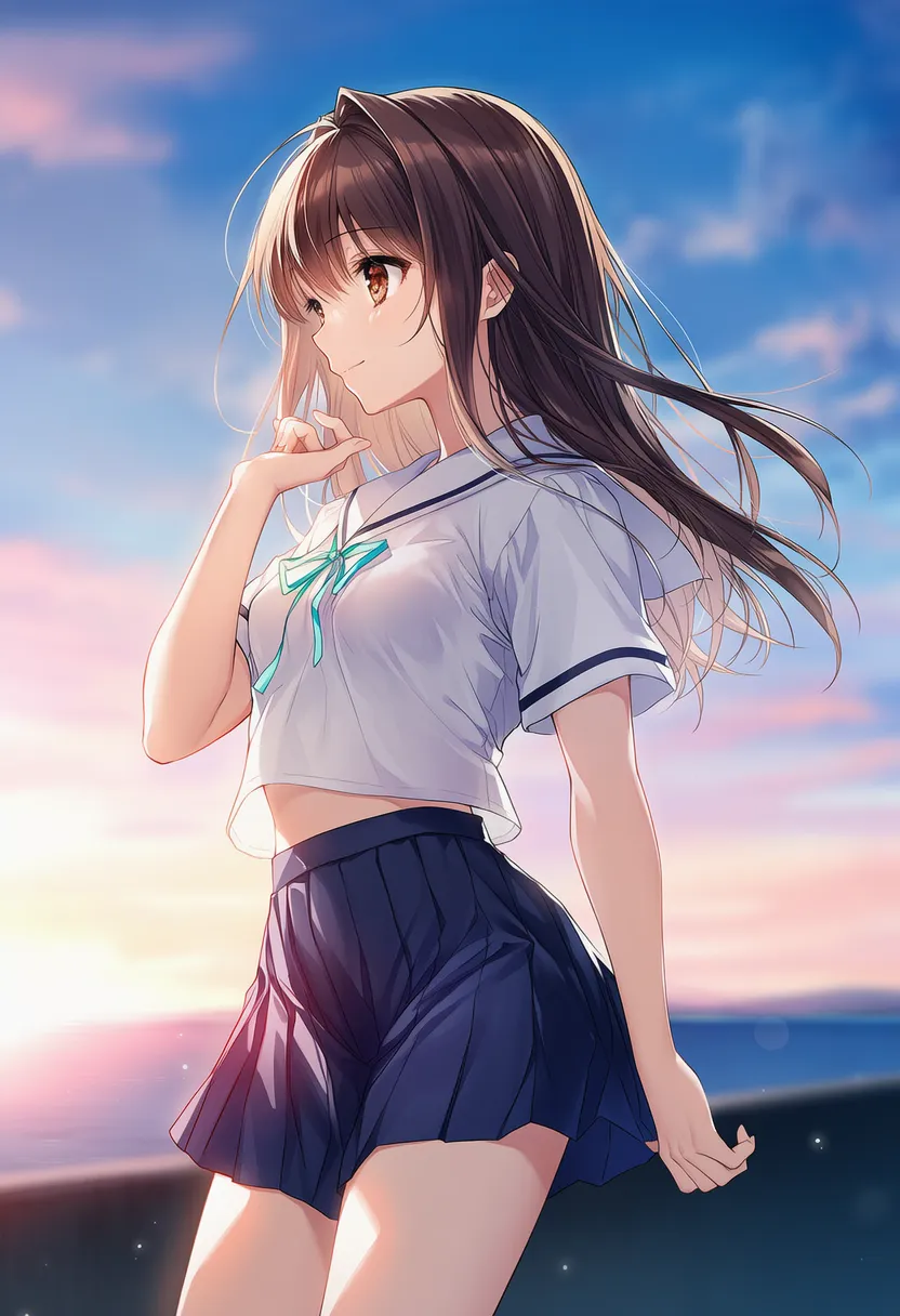 NovelAIで生成した美少女AIイラスト（Grok ImagineによるI2V検証のための資料）