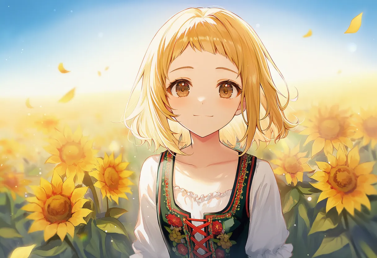 ハイアングルのAIイラスト|カメラアングルプロンプト紹介