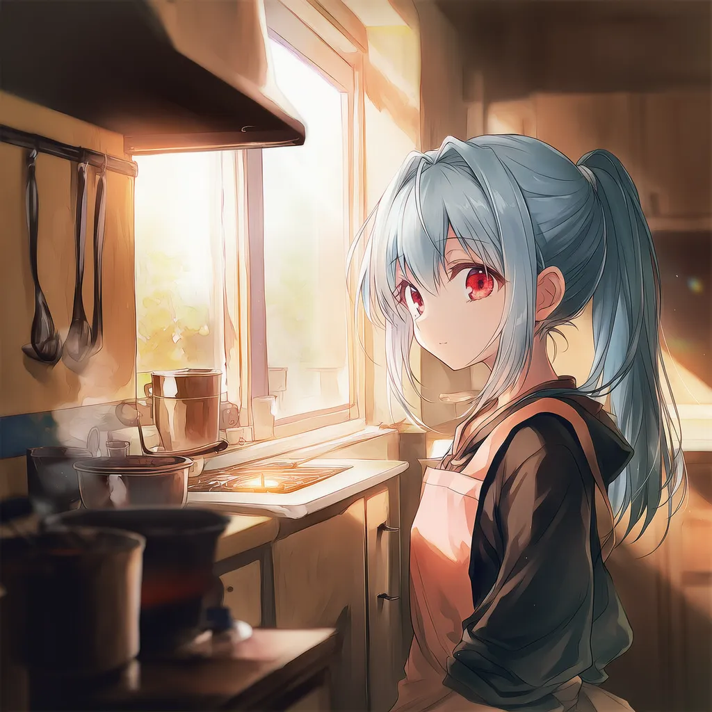 キッチンの家具のAIイラスト｜プロンプト紹介