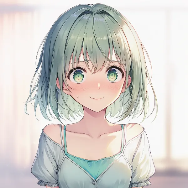 ぎこちない笑顔|表情プロンプト