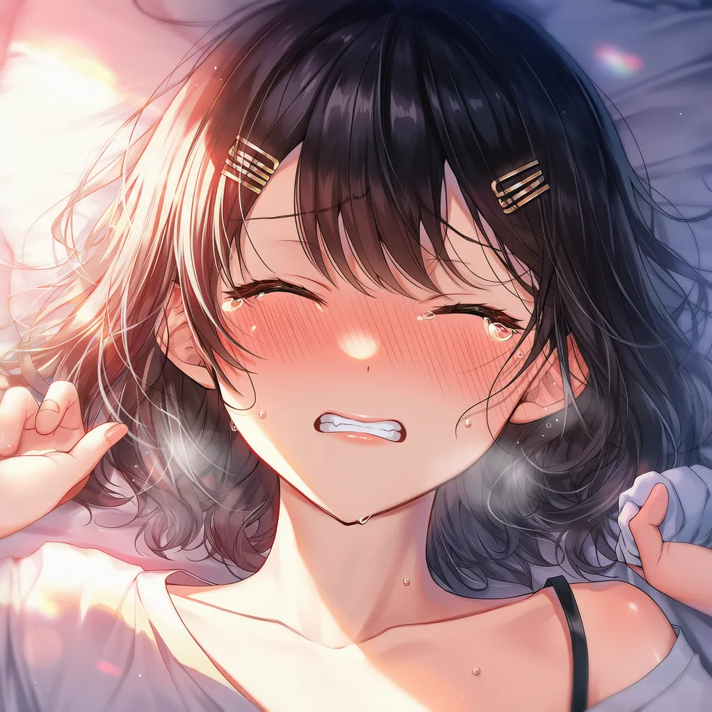 快楽を我慢する顔を再現したAIイラスト｜プロンプト紹介