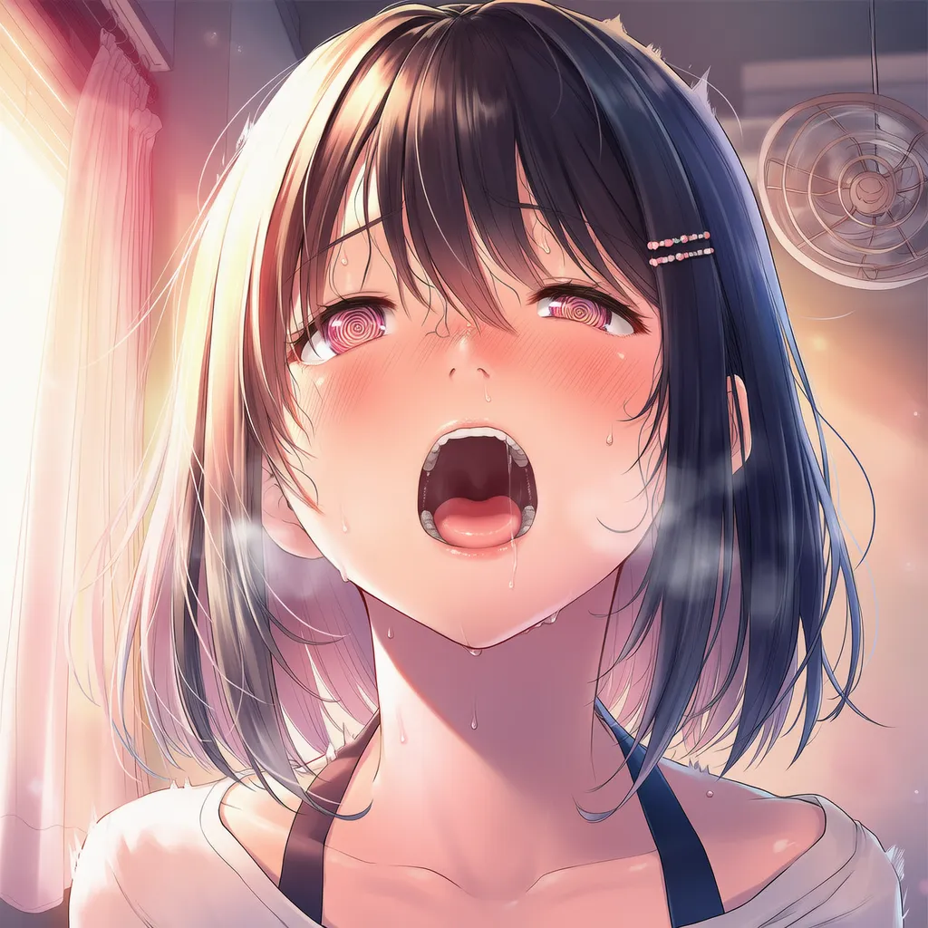 目が回る（目がリング状）顔を再現したAIイラスト｜プロンプト紹介
