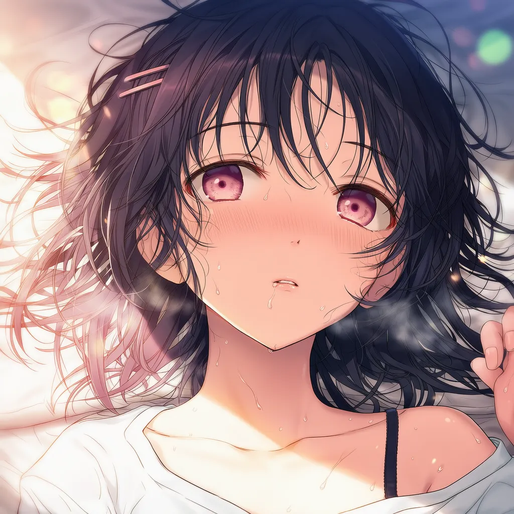 快楽で放心した顔を再現したAIイラスト｜プロンプト紹介
