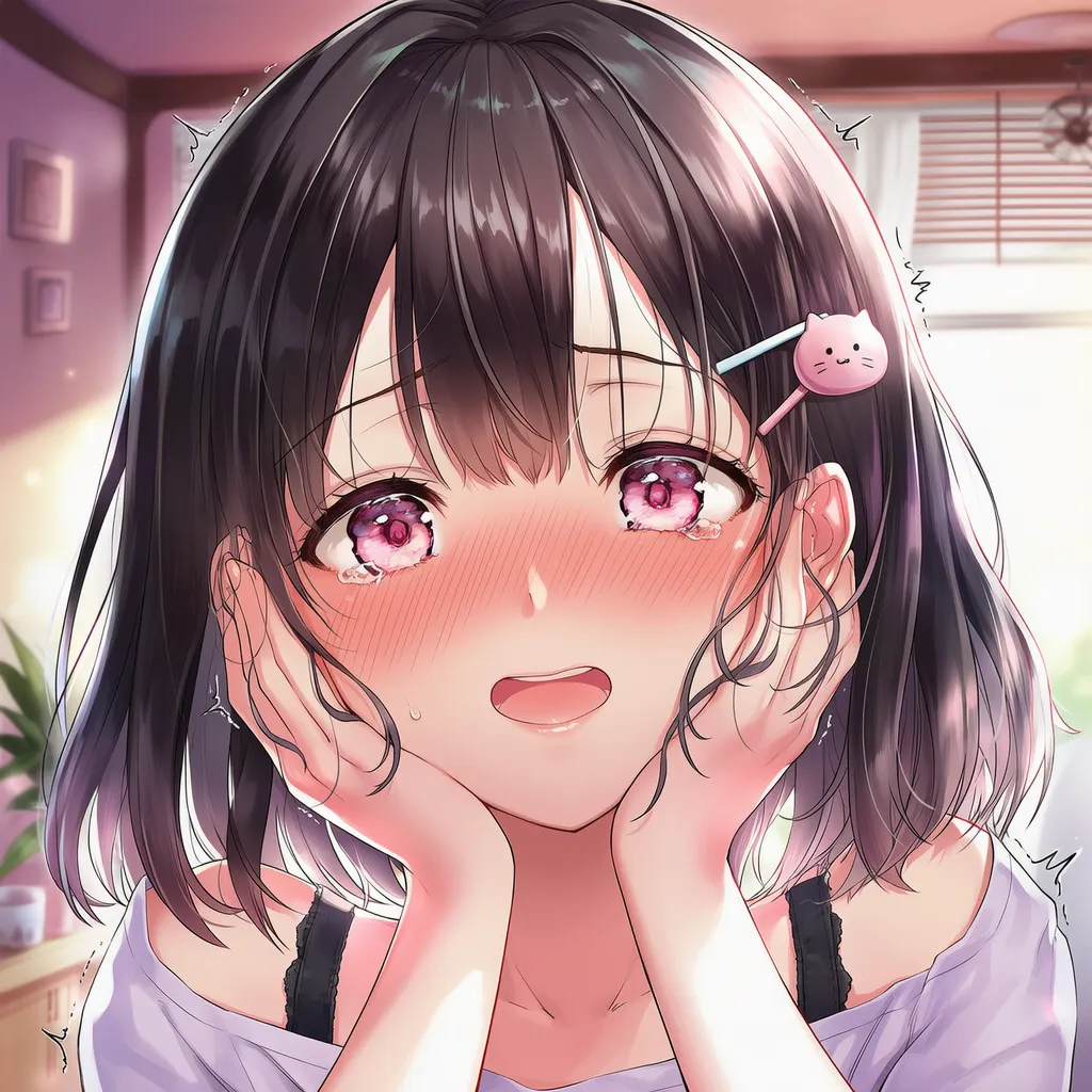 高揚感で体を震わす状態のAIイラスト｜プロンプト紹介