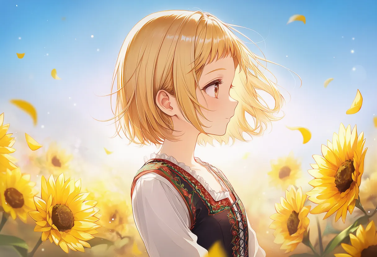 横からのアングルのAIイラスト|カメラアングルプロンプト紹介