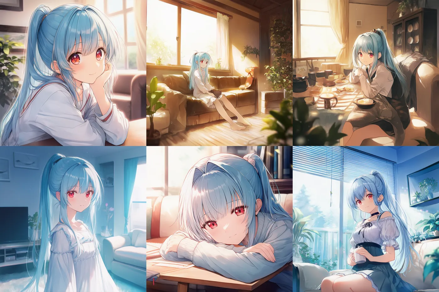 room interiorのプロンプトを活用して家具・インテリアのAIイラストの作例