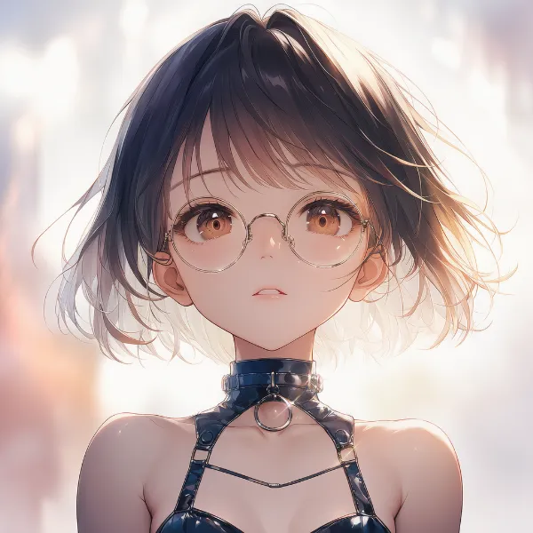 観察する目つき|表情プロンプト