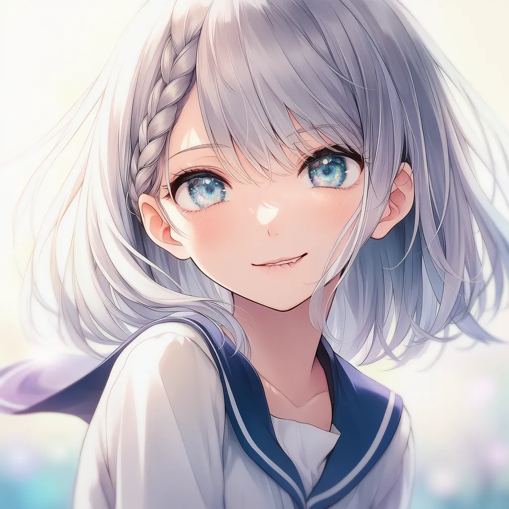 唇を噛む様子を再現したAIイラスト|プロンプト紹介