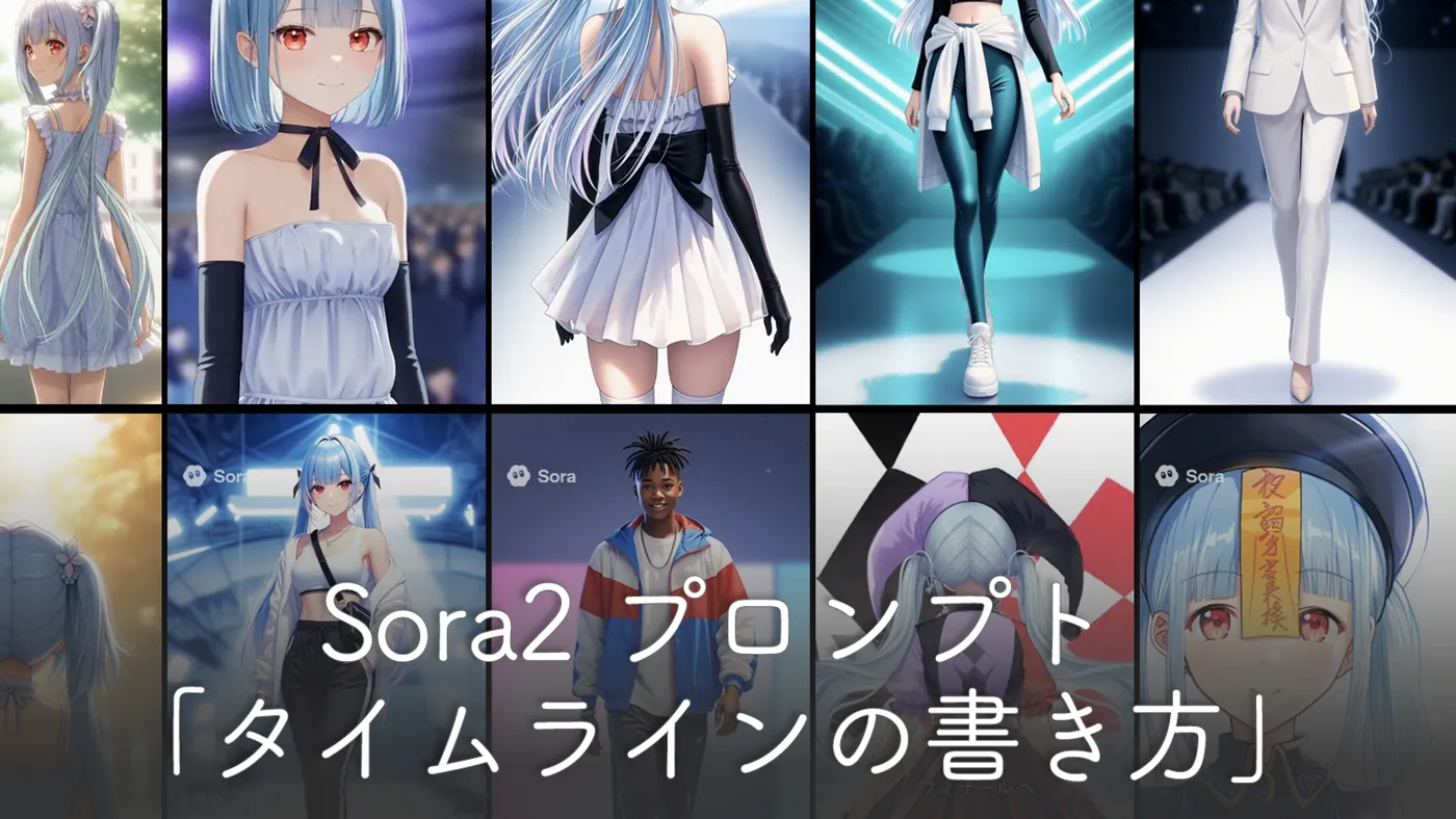 Sora2のタイムラインの書き方｜動画を秒単位で制御するプロンプト例