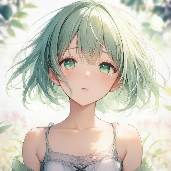 涙ぐむ|表情プロンプト