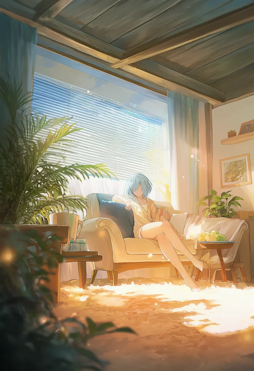 warm tone - 家具の雰囲気を変えるプロンプト紹介AIイラスト