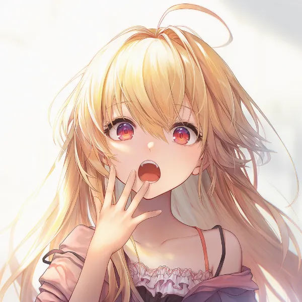 あくび|表情プロンプト