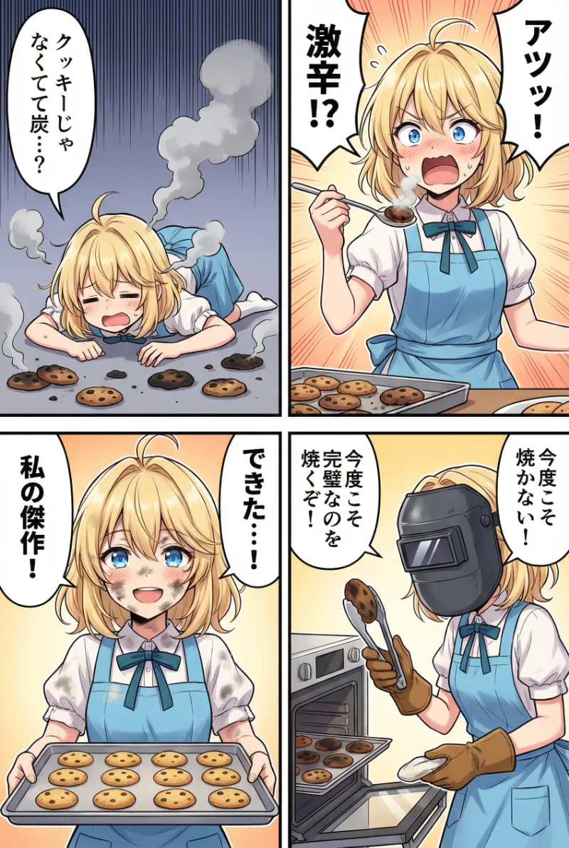 Nano Banana Proで作成したギャグ漫画風のAI漫画｜プロンプト紹介