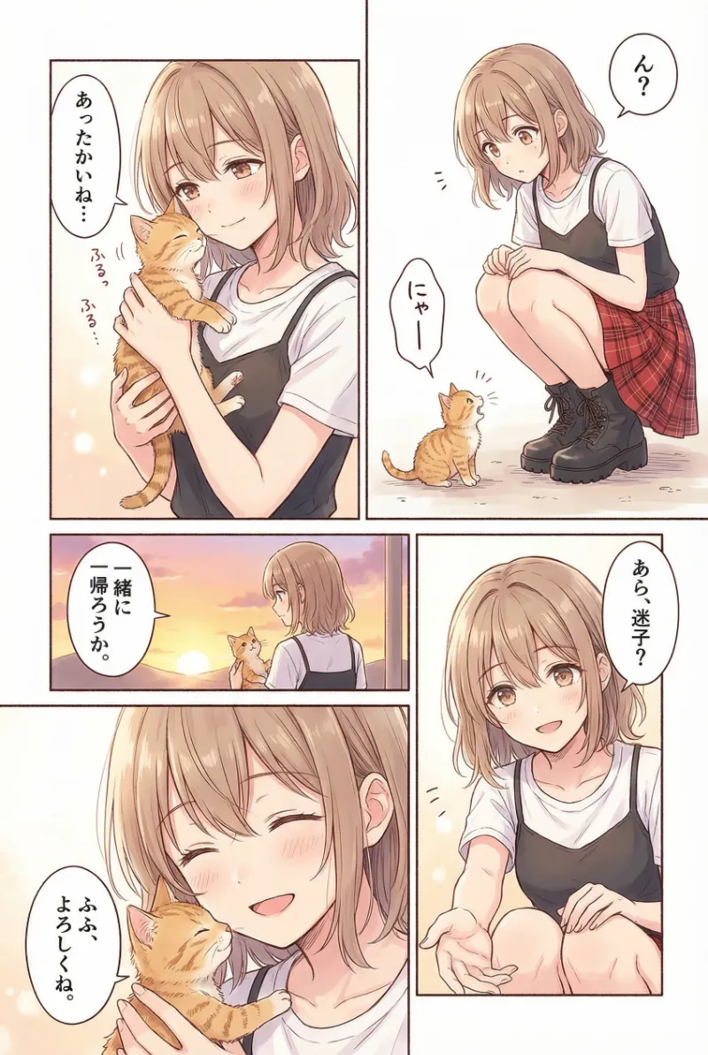 Nano Banana Proで作成した日常系・癒し系のAI漫画｜プロンプト紹介