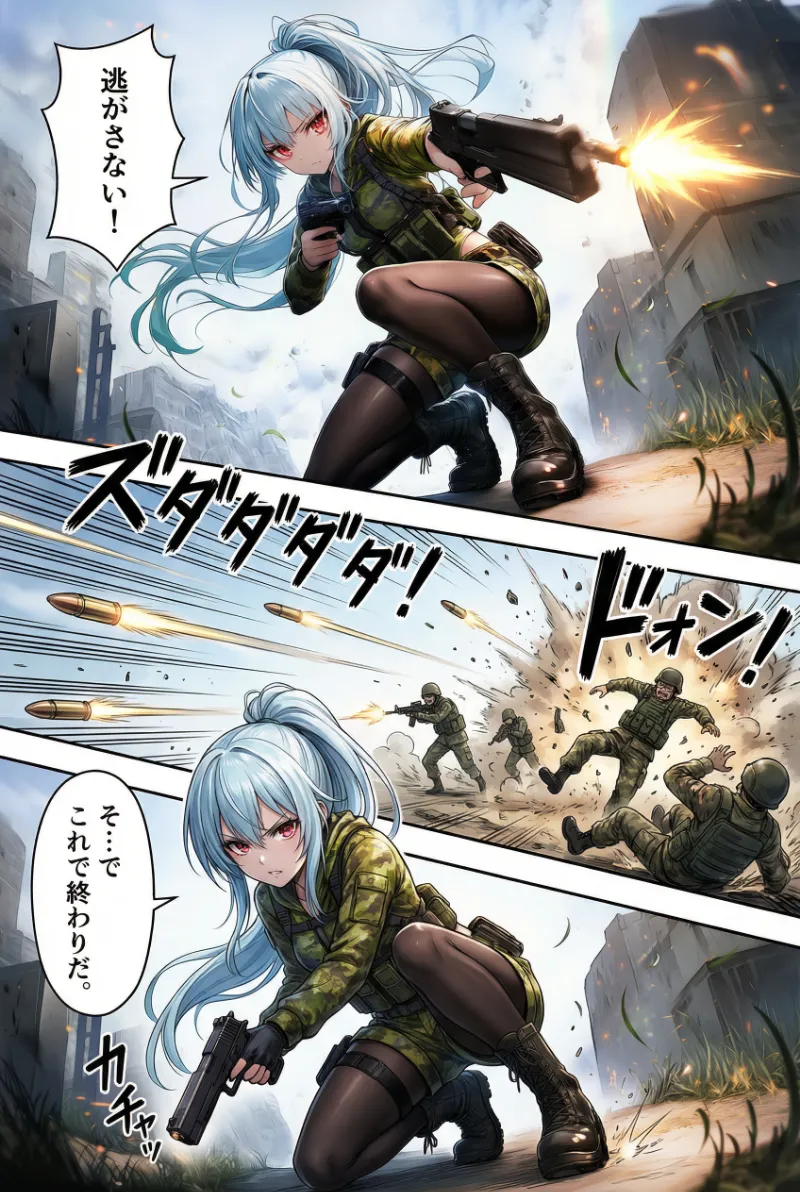 Nano Banana Proで作成した斜めコマ割りのAI漫画｜プロンプト紹介