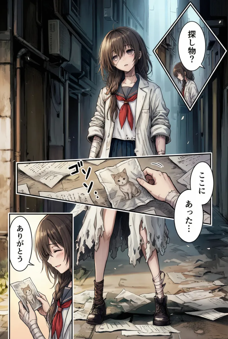 Nano Banana Proで作成した変形コマを再現したAI漫画｜プロンプト紹介