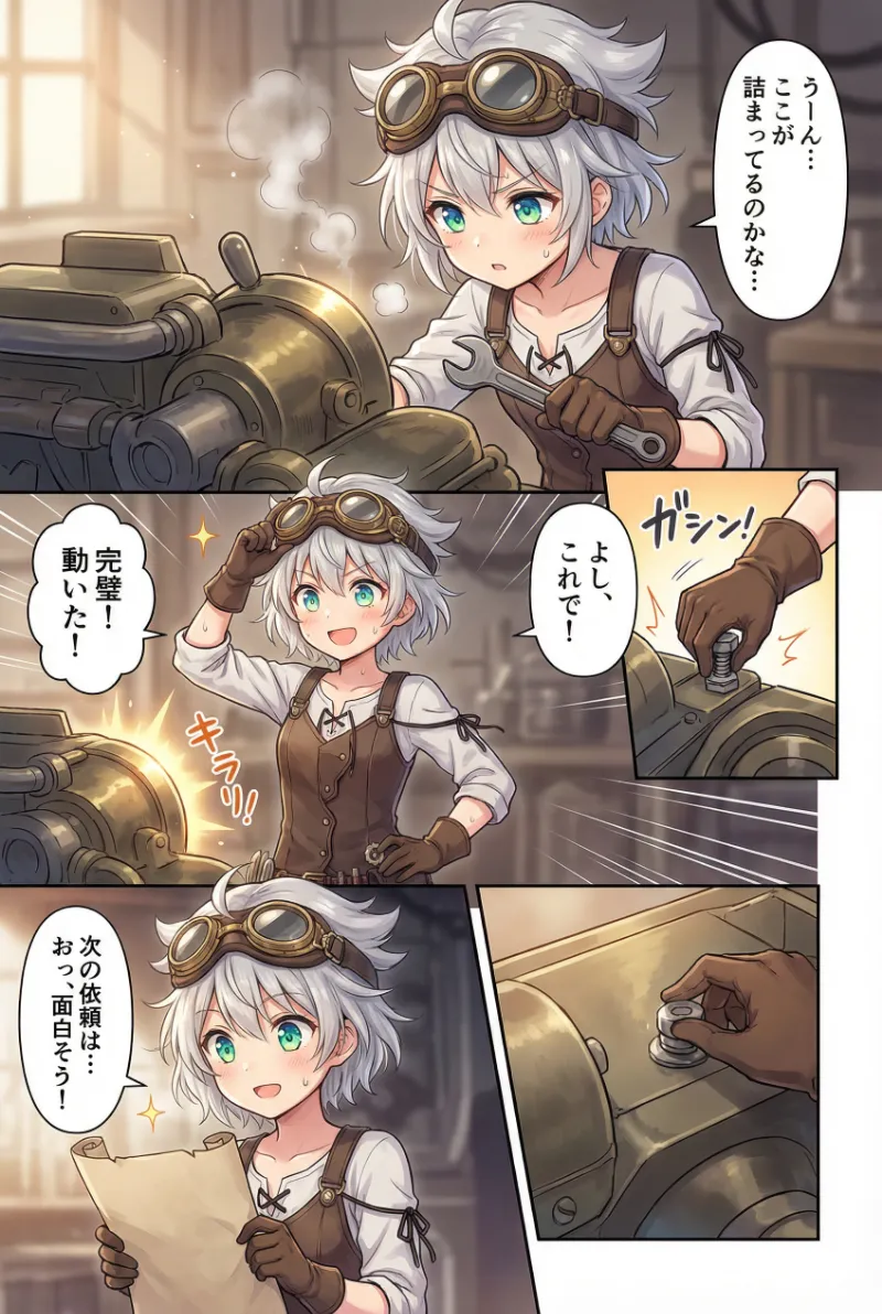 Nano Banana Proで作成したコマの重なりを再現したAI漫画｜プロンプト紹介