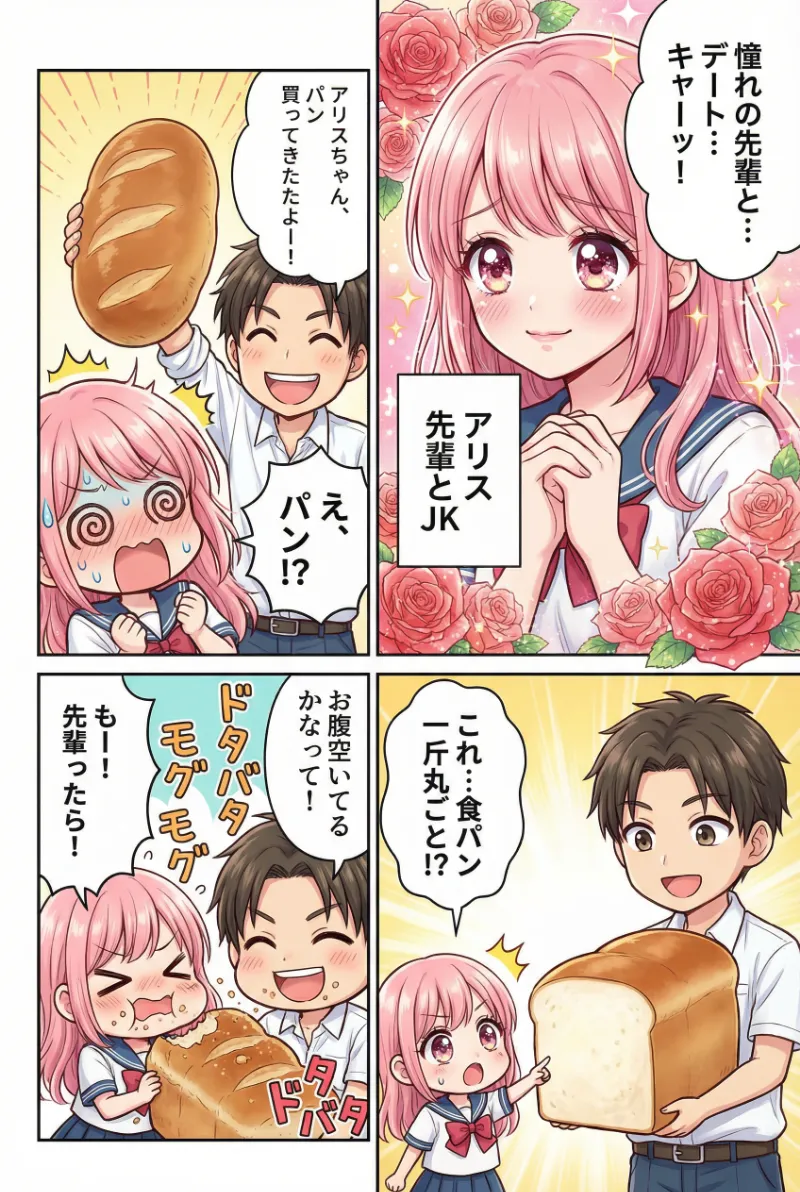 スーパーデフォルメ｜AI漫画の演出効果のプロンプト紹介