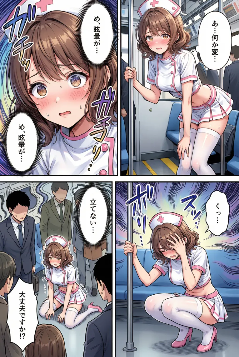 歪んだ手描き効果線｜AI漫画の演出効果のプロンプト紹介