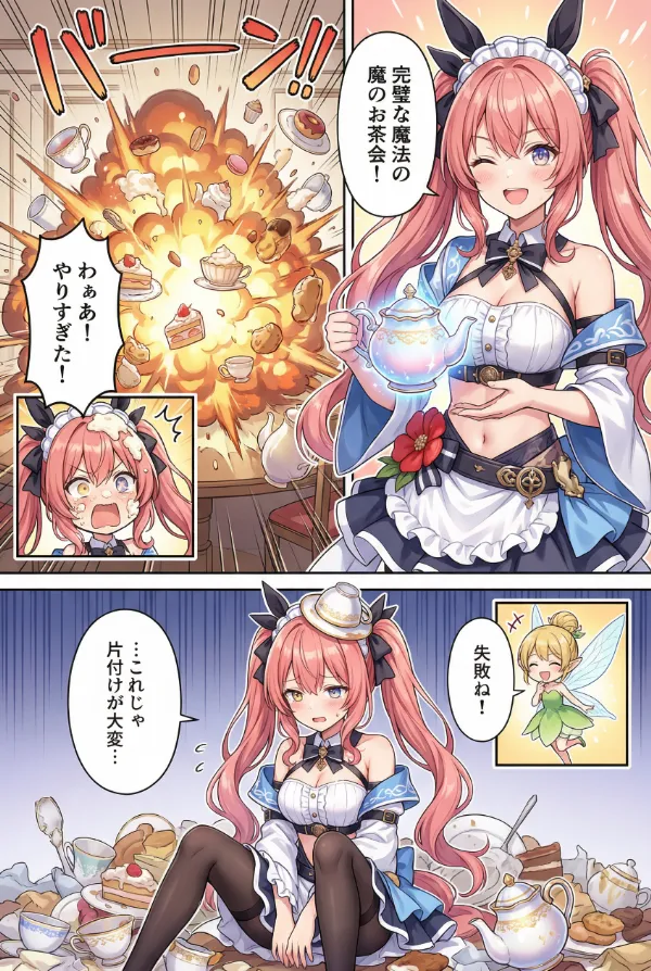 インセット（コマ割り演出）｜AI漫画の演出テクニックのプロンプト紹介