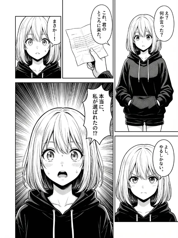 集中線トーン｜AI漫画のスクリーントーンのプロンプト紹介