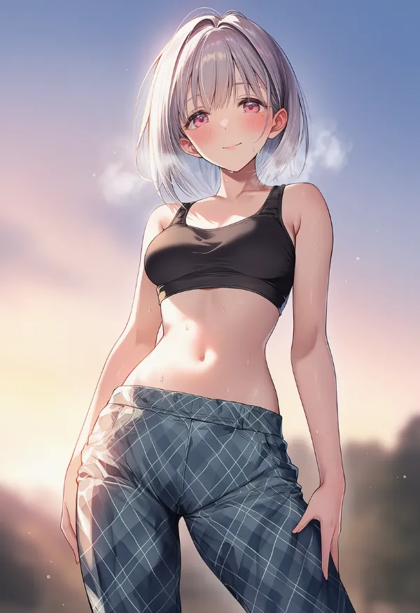 アーガイルパンツを履いた美少女AIイラスト|プロンプト紹介