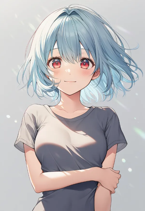 胸の周囲に腕を回す（arm across chest）ポーズのプロンプト紹介｜AIイラスト