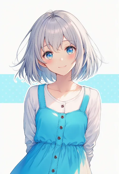 手を背中に回す|手のポーズのプロンプト