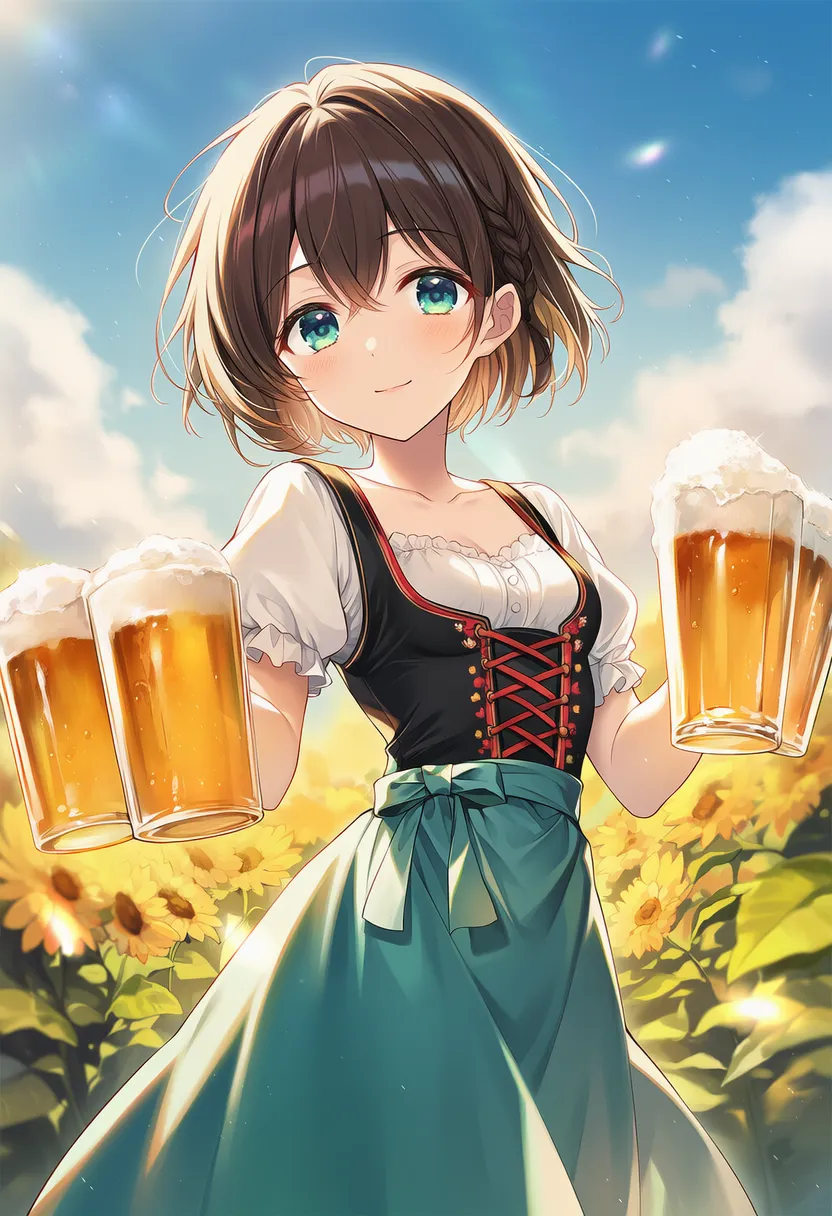 ビール祭り(オクトーバーフェスト)のシチュエーション再現のためのプロンプト|AIイラスト