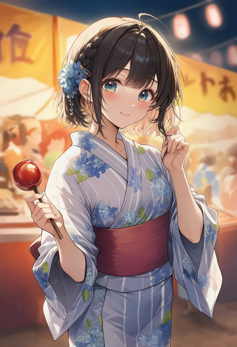 夏祭りのシチュエーション再現のためのプロンプト|AIイラスト